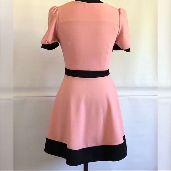 Pink and Black A Line Dress Size: S - Picture 5 of 7